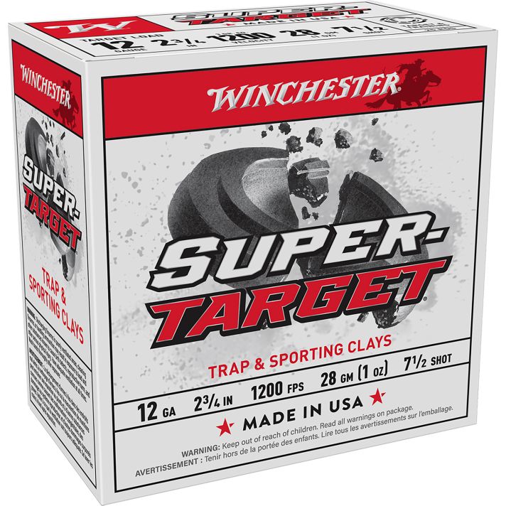 Winchester Ammo TRGT12007 Super-Target Light Target 12Gauge 2.75" 1oz 7.5Shot 25 Per Box/10 Case