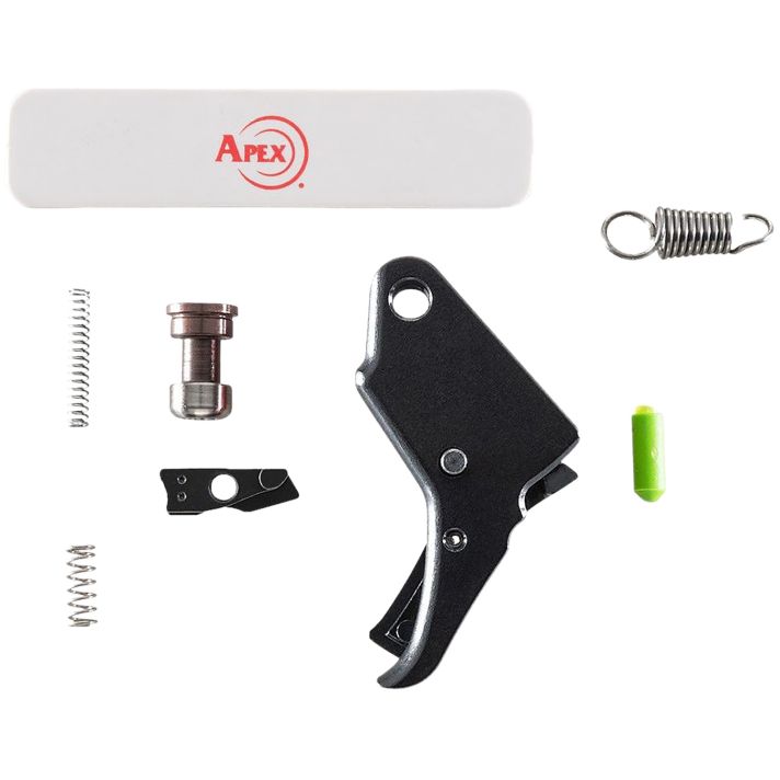 Apex Tactical 100051 Action Enhancement Trigger & Duty/Carry Kit 9mm Luger/40 S&W Black Drop-In Fits S&W M&P Shield