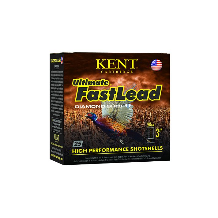 Kent Cartridge K203UFL366 Ultimate Fast Lead 20Gauge 3" 1 1/4oz 6Shot 25 Per Box/10 Case