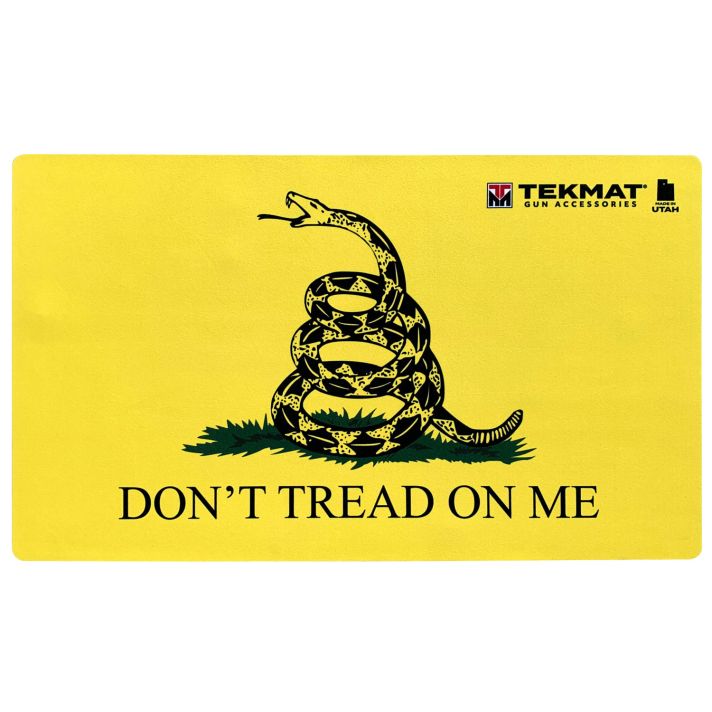 TekMat TEK42TREAD Don't Tread on Me Door Mat Black/Yellow Rubber 42