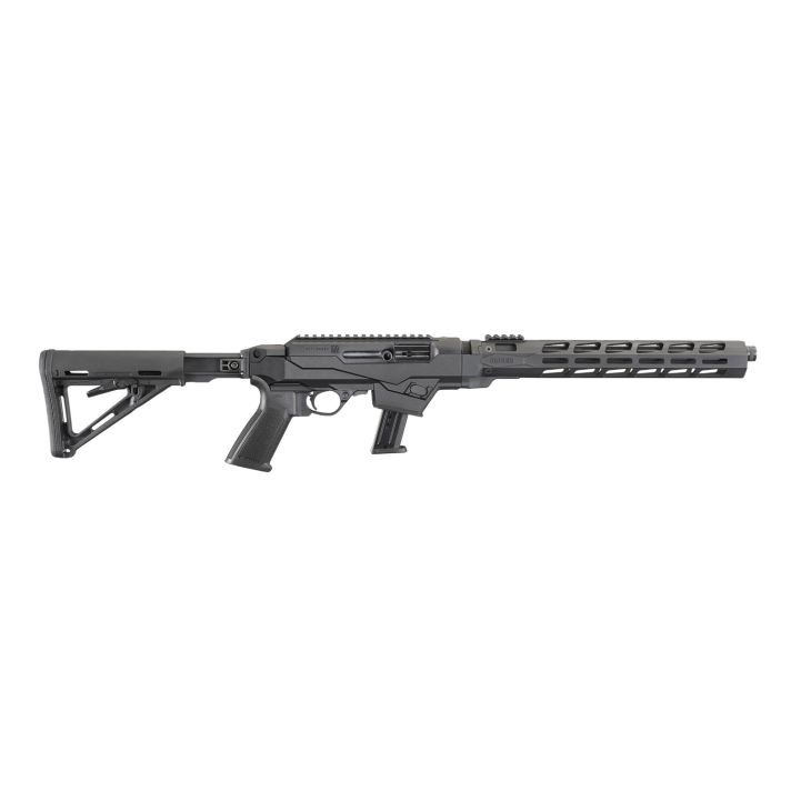 Ruger 19122 PC Carbine9mm Luger 17+1 16.12" Threaded/Fluted Barrel, Type III Hard Coat Anodized Aluminum Alloy Receiver, Adjustable Magpul MOE Stock, M-LOK Accessory Slots, Optics Ready