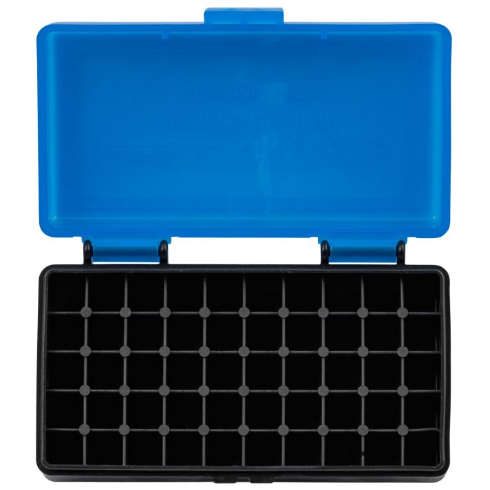 Berry's 53852 Ammo Box9mm/380ACP Blue/Black Polypropylene 50rd