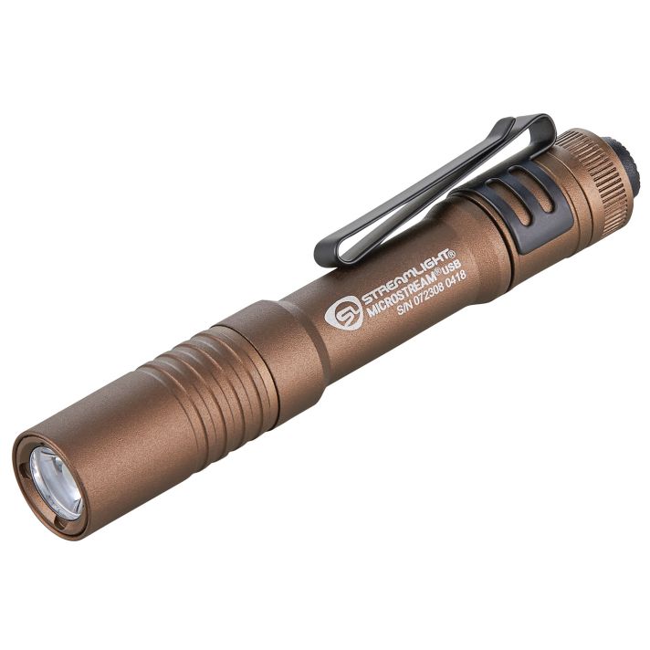 Streamlight 66608 MicroStream USB Pocket LightCoyote 50/250 Lumens White C4 LED