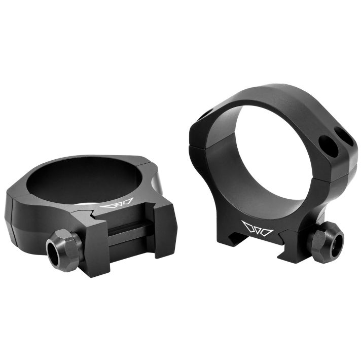 Warne 7250M Scope Rings Mountain Tech Matte Black 40mm Low 0 MOA