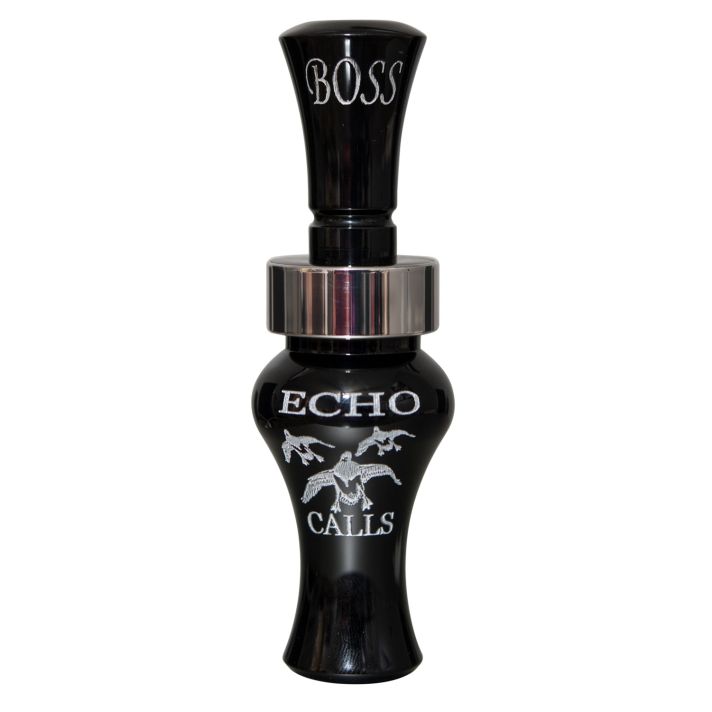 Echo Calls 80002 BossOpen Call Single Reed Mallard Sounds Attracts Ducks Black Acrylic