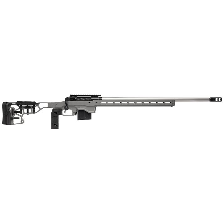 Savage Arms 57556 110 Elite Precision 308 Win 10+1 26" Matte Stainless, Matte Black Rec, Gray Cerakote Adjustable MDT ACC Aluminum Chassis Stock