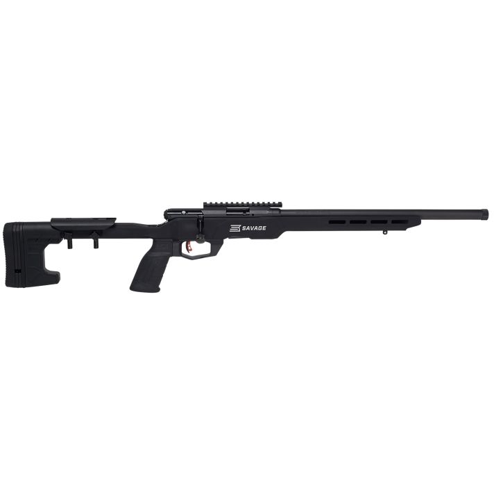 Savage Arms 70548 B22 Precision Bolt Action 22 WMR Caliber with 10+1 Capacity, 18" Barrel, Matte Black Metal Finish & Adjustable MDT ACC Aluminum Chassis Matte Black Stock Right Hand (Full Size)