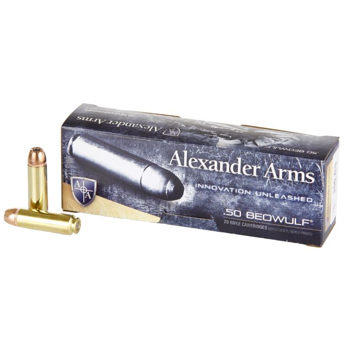 Alexander Arms AB350XTPBOX XTP50Beowulf 350gr Hornady XTP Hollow Point 20 Per Box/10 Case