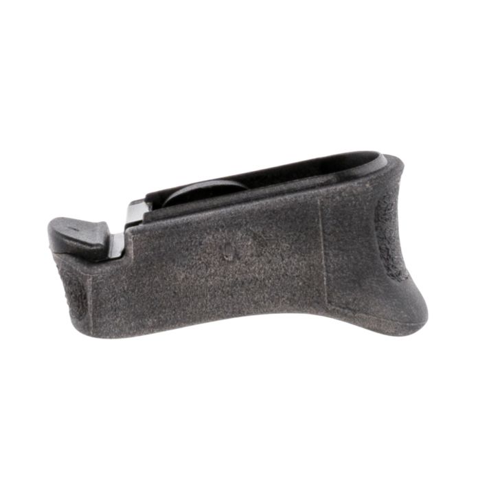 Pearce Grip PGXDS+ Magazine Extensionmade of Polymer with Texture Black Finish & 7/8" Gripping Surface for Springfield XD-S, XD-E & XD-S Mod.2 with Single Stack Mags (Adds 1rd 9mm Luger & 40 S&W)