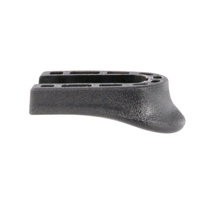 Pearce Grip PGEZ Grip Extensionmade of Polymer with Black Finish & 1/2" Gripping Surface for 380 ACP S&W M&P Shield EZ