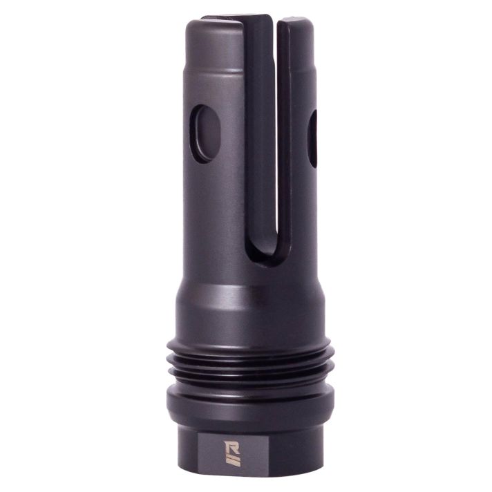 Rugged Suppressor FH003 R3L Flash Mitigation System Black with 5/8"-24 tpi Threads & 2.60" OAL for 7.62mm Radiant762, Surge762, Razor762 & Micro30 Suppressors