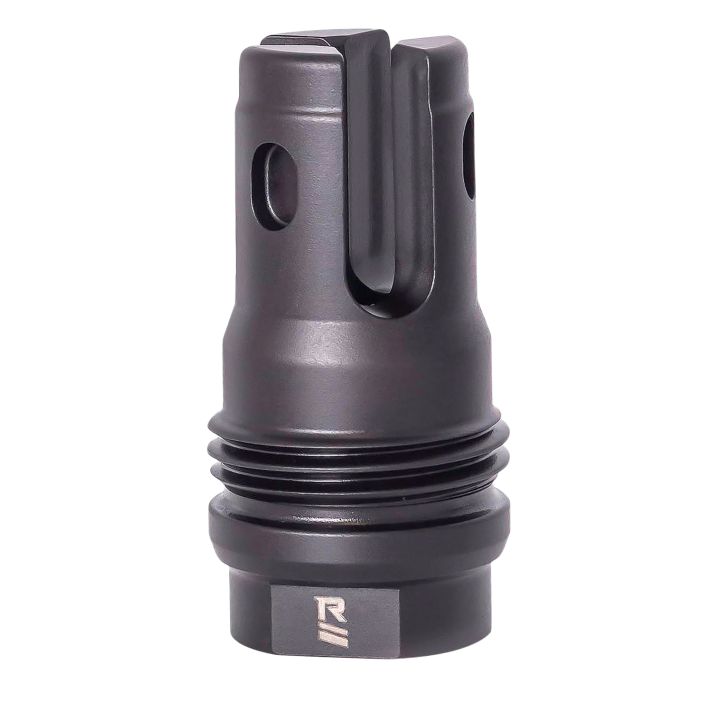 Rugged Suppressor FH007 R3 Flash Mitigation System Black with 9/16"-24 tpi Threads & 2.13" OAL for 7.62mm Radiant762, Surge762, Razor762 & Micro30 Suppressors