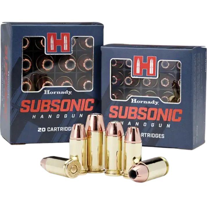 Hornady 90287 Subsonic Handgun 9mmLuger 147gr Hornady XTP Subsonic 25 Per Box/10 Case