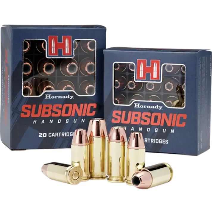 Hornady 90971 Subsonic Handgun 45ACP 230gr Hornady XTP Subsonic 20 Per Box/10 Case