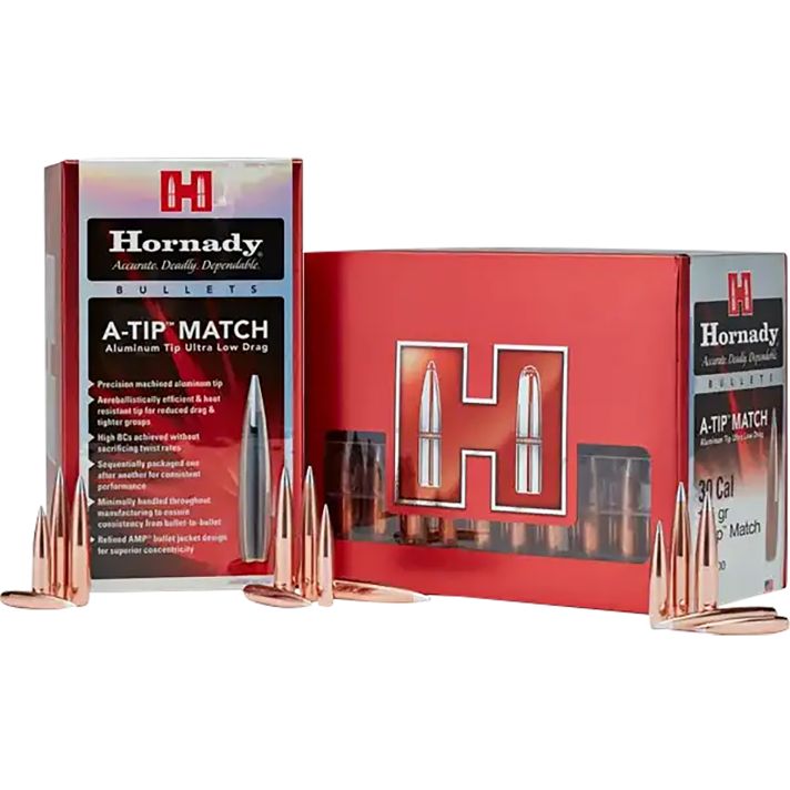 Hornady 2836 A-Tip Match 7mm .284 166 gr A Tip Match 100 Per Box/ 10 Case