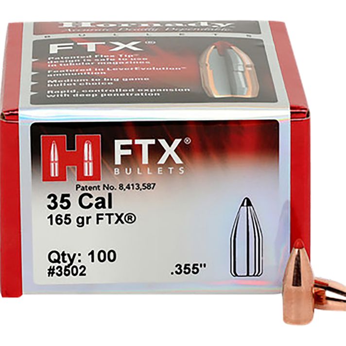 Hornady 3502 FTX35 Cal .355 165 gr Flex Tip eXpanding 100 Per Box/ 15 Case
