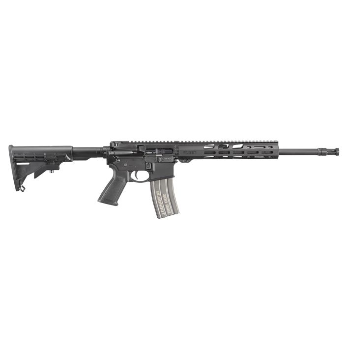 Ruger 8530 AR-556300 Blackout 30+1 16.10" Heavy Contour Barrel, Black Hard Coat Anodized 7075-T6 Aluminum Forgings, 6 Position M4-Style Stock, Flat Top Receiver, Optics Ready