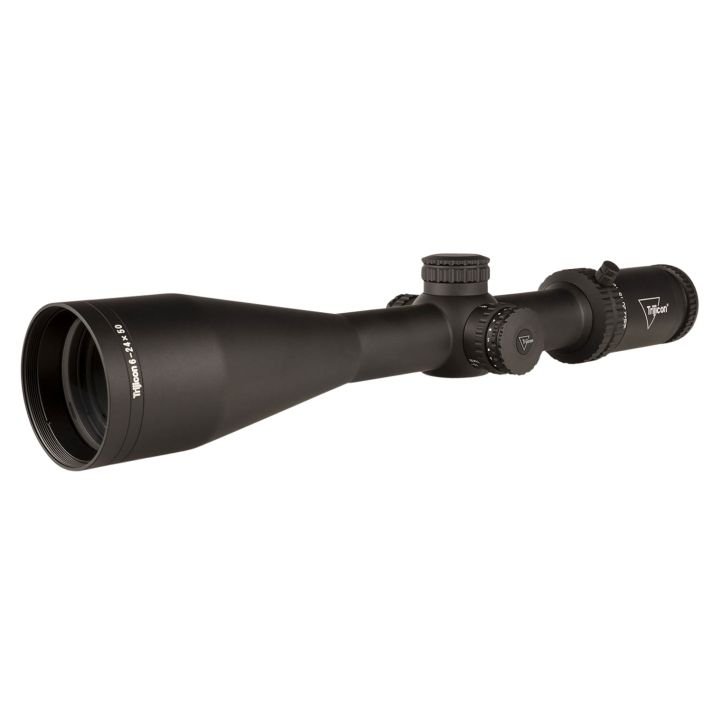 Trijicon 3000005 TenmileMatte Black 6-24x50mm 30mm Tube LED Illuminated MRAD Ranging w/Red Dot Reticle Second Focal Plane