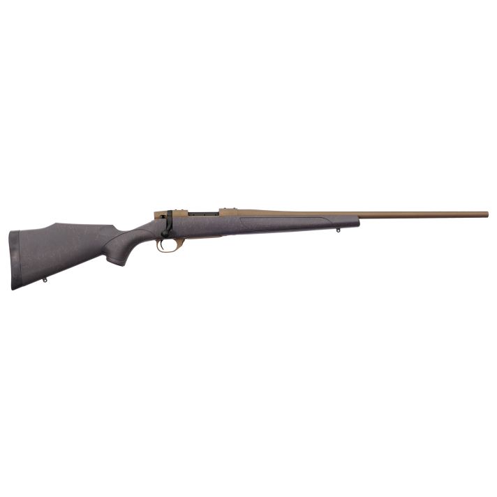 Weatherby VWB270NR4T Vanguard Weatherguard 270 Win 5+1 24" Barrel, Burnt Bronze Cerakote Metal Finish, Bronze Webbed Black Fixed Monte Carlo Stock