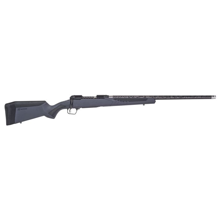 Savage Arms 57577 110 UltraLite Full Size 308 Win 4+1 22" Carbon Fiber Threaded Barrel, Black Melonite Drilled & Tapped Stainless Steel Receiver, Adj AccuStock Gray Synthetic Stock, Right Hand