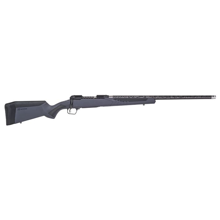 Savage Arms 57578 110 UltraLite Full Size 6.5 Creedmoor 4+1 22" Carbon Fiber Threaded Barrel, Black Melonite Drilled & Tapped Stainless Steel Receiver, Adj AccuStock Gray Synthetic Stock, Right Hand