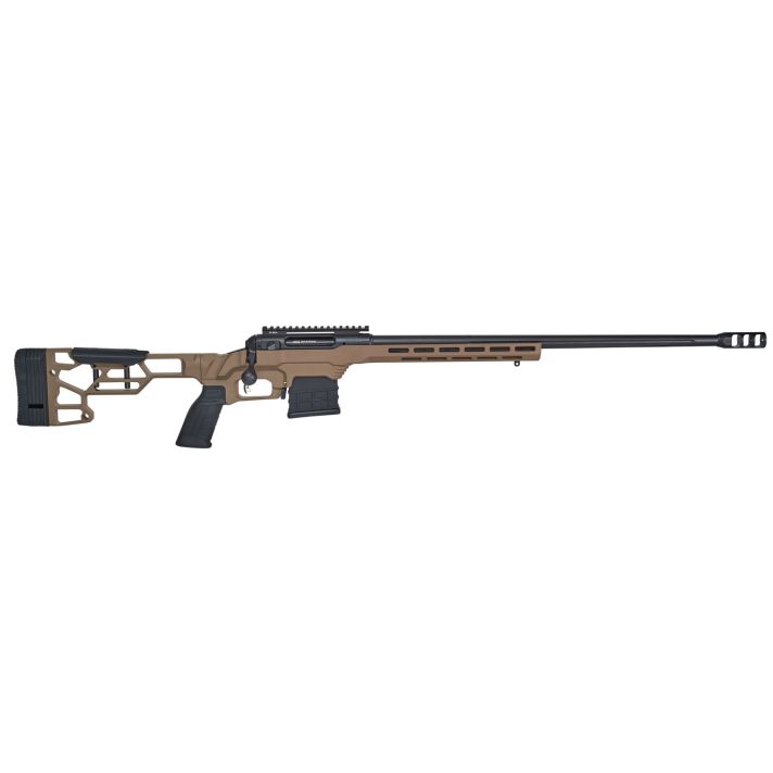 Savage Arms 57563 110 Precision 308 Win 10+1 20", Matte Black Rec/Barrel, Flat Dark Earth Cerakote MDT LSS XL Chassis, Polymer Grip