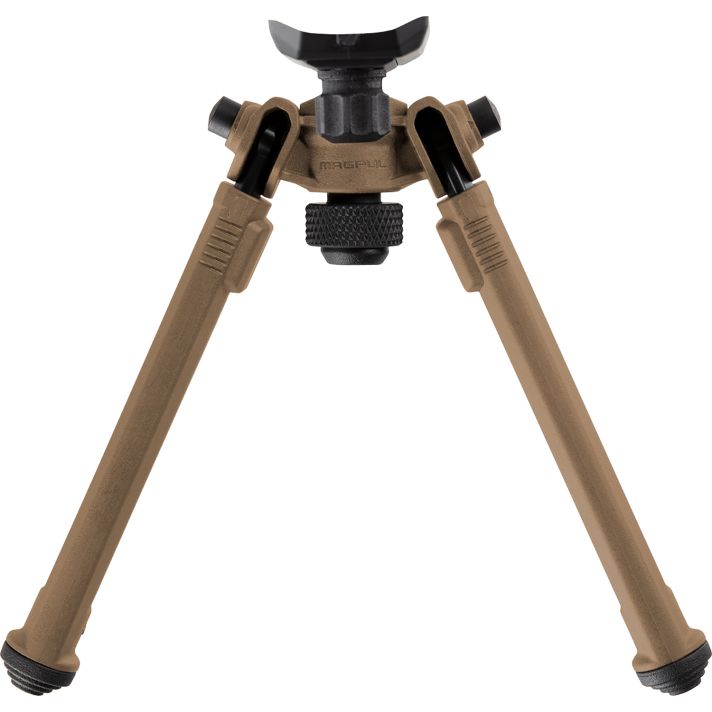 Magpul MAG1075-FDE Bipodmade of Aluminum with Flat Dark Earth Finish, Sling Stud Attachment, 6.30-10.30" Vertical Adjustment & Rubber Feet for AR-Platform