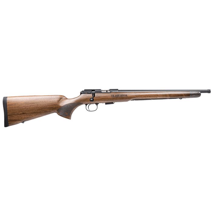 CZ-USA 02370 CZ 457 Royal Full Size 22 LR 5+1 16.50" Black Nitride Steel Threaded Barrel Black Nitride Steel Receiver Walnut Fixed American Style w/Decorative Forend Tip Stock Right Hand