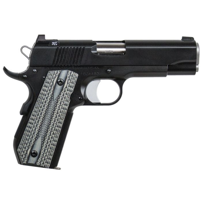 Dan Wesson 01826 V-Bob45 ACP 8+1 4.25" Stainless Match Grade Barrel, Black Duty Serrated Stainless Steel Slide & Frame w/Beavertail, Black/Gray G10 Grip, Ambidextrous