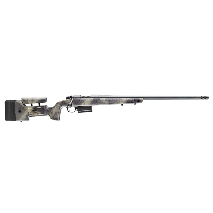 Bergara Rifles B14LM361 B-14 Wilderness HMR 300 Win Mag 5+1 26" Threaded, Sniper Gray Cerakote Barrel/Rec, Adj. SoftTouch Woodland Camo Stock with Mini-Chassis, Omni Muzzle Brake