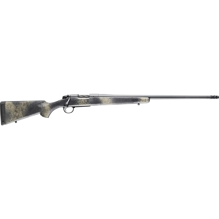 Bergara Rifles B14SM519 B-14 Wilderness Ridge 6.5 PRC 2+1 24" Threaded, Sniper Gray Cerakote Barrel/Rec, SoftTouch Woodland Camo Synthetic Stock, Omni Muzzle Brake