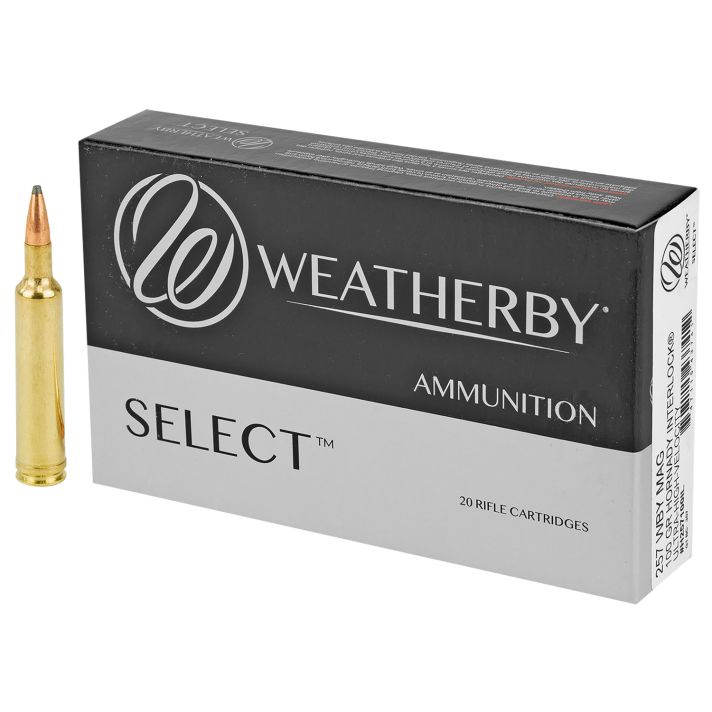 Weatherby H257100IL Select257WthbyMag 100gr Hornady Interlock 20 Per Box/10 Case