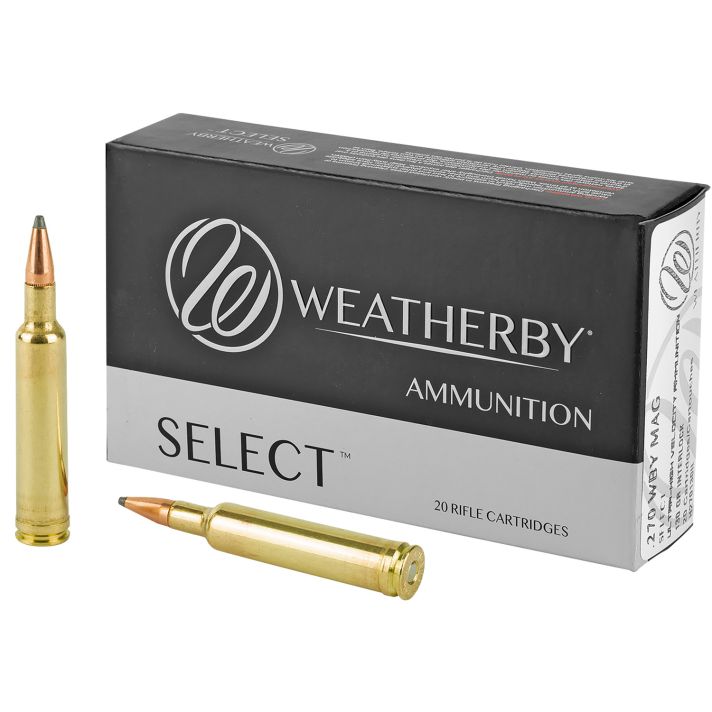 Weatherby H270130IL Select270WthbyMag 130gr Hornady Interlock 20 Per Box/10 Case