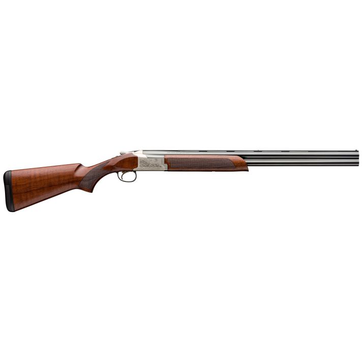 Browning 0182093005 Citori 725 Feather Full Size 12 Gauge Break Open 3" 2rd 26" Blued Over/Under Vent Rib Barrel, Engraved Silver Nitride Aluminum Receiver, Fixed Grade II/III Black Walnut Stock