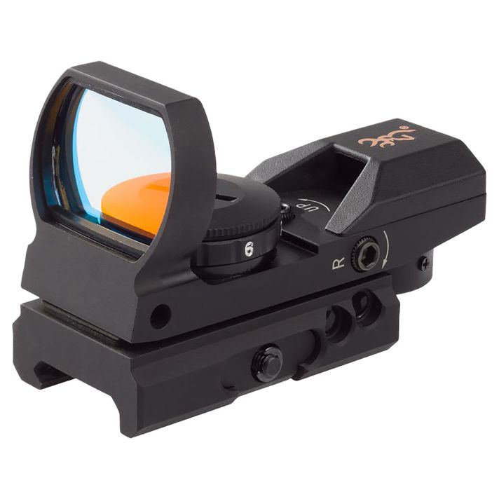 Browning 1290230 Buck Mark Reflex SightBlack Anodized 1x 3 MOA Red Dot Multi Reticle Rimfire Pistol/Rifle