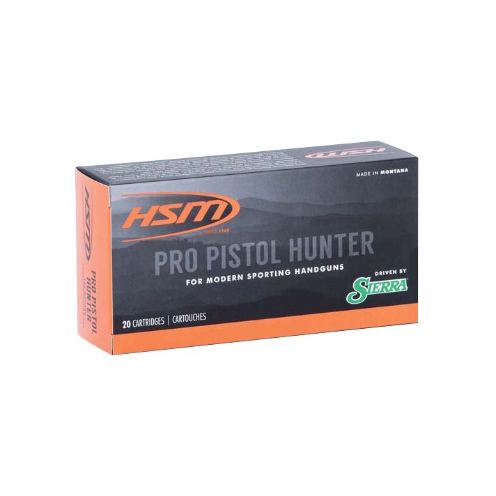 HSM 500SW9N Pro Pistol500 S&W Mag 400 gr Jacketed Soft Point 20 Per Box/ 25 Case