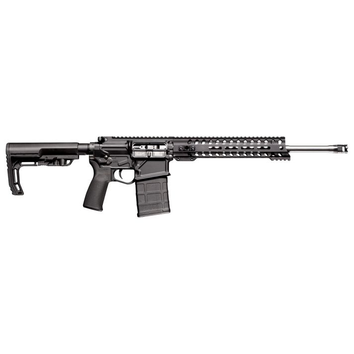 Patriot Ordnance Factory 01662 Rogue Direct Impingement 7.62x51mm NATO 20+1 16.50" Stainless Steel Barrel, Black Anodized Receiver, 11" Renegade Handguard, Synthetic 6 Position MFT Minimalist Stock