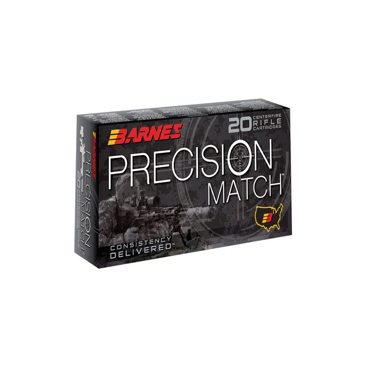 Barnes Bullets 30819 Precision Match6.5PRC 145gr Open Tip Match Boat Tail 20 Per Box/10 Case