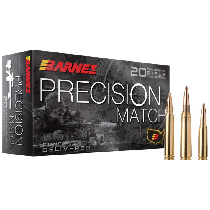 Barnes Bullets 30831 Precision Match6.5Grendel 120gr Open Tip Match Boat Tail 20 Per Box/10 Case