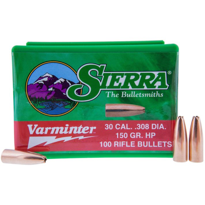 Sierra 2136 Varminter308Win 150gr Hollow Point 100/Box