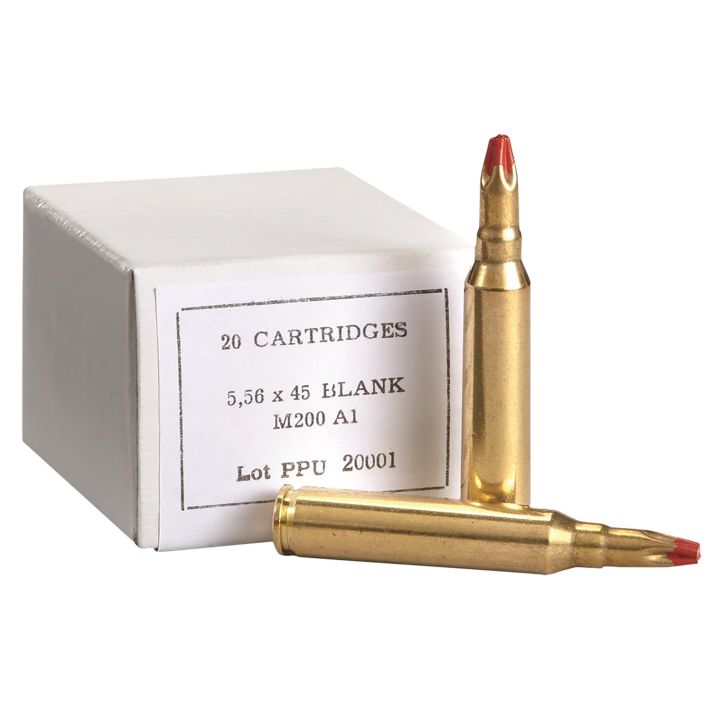 PPU PPB556A1 Blank Ammo5.56x45mmNATO 20 Per Box/100 Case