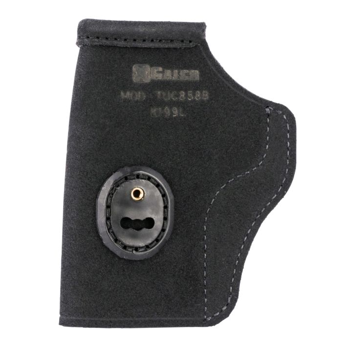 Galco TUC858B Tuck-N-Go 2.0 IWB Black Leather UniClip/Stealth Clip Fits S&W M&P Shield EZ Ambidextrous
