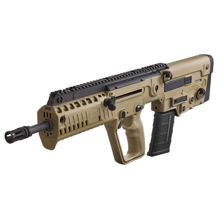 IWI US XFD18 Tavor X95 5.56x45mm NATO Caliber with 18.50" Barrel, 30+1 Capacity, Flat Dark Earth Metal Finish, Flat Dark Earth Fixed Bullpup Stock & Polymer Grip Right Hand