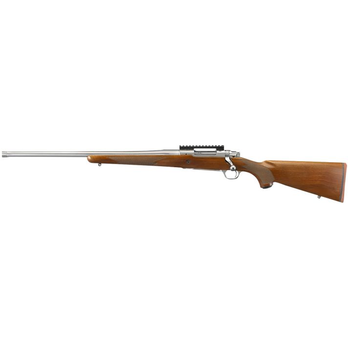 Ruger 57120 Hawkeye Hunter Full Size 6.5 Creedmoor 3+122" Satin Stainless Steel Threaded Barrel, Picatinny Rail Steel Receiver, Fixed American Walnut w/Pistol Grip Stock, Left Hand