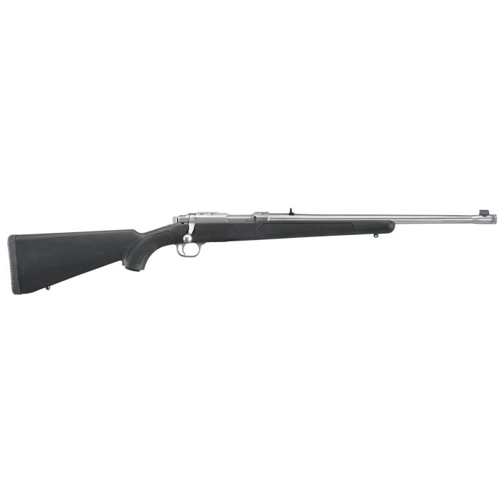 Ruger 7419 77/357357 Mag 5+1 18.50" Threaded Barrel, Brushed Stainless Steel, Integral Scope Mount On A Solid Steel Receiver, Black Synthetic Stock