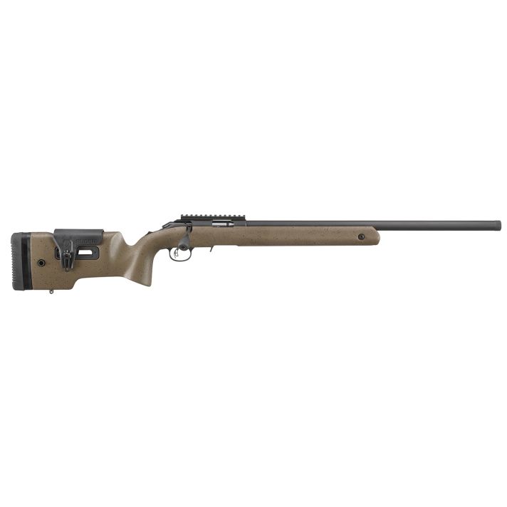 Ruger 8378 American Rimfire Long-Range Target 22 LR 10+1 22" Threaded Bull Barrel, Matte Blued Alloy Steel,Speckled Black/Brown Laminate Stock, Accepts All 10/22 Magazines, Optics Ready
