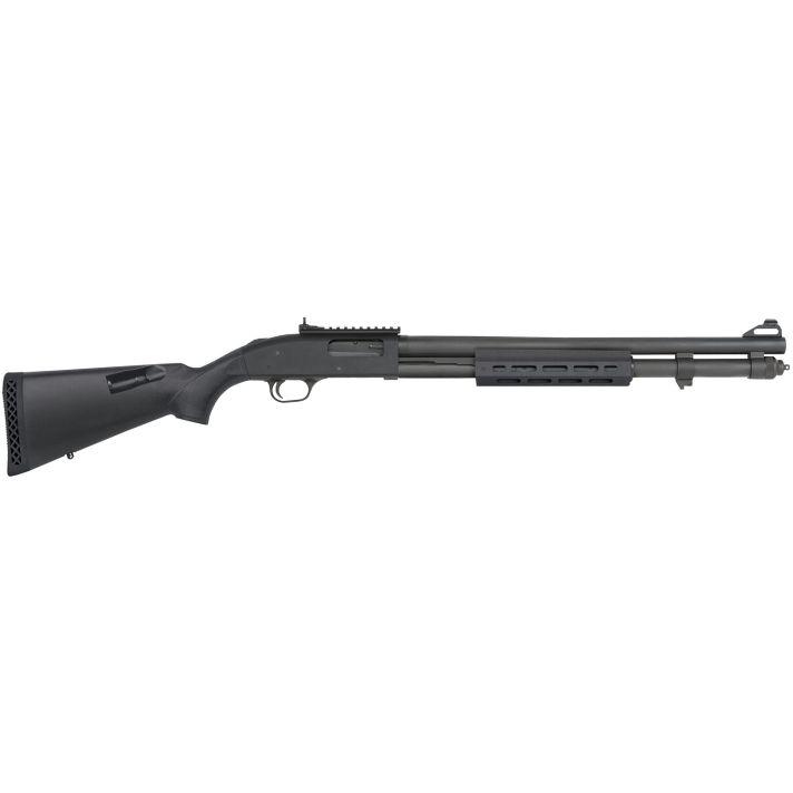 Mossberg 50768 590A1 Tactical 12 Gauge 3" 8+1 20" Cylinder Bore Barrel Black Rec with XS Ghost Ring Sights Black Fixed with Storage Compartment Stock Right Hand Includes M-LOK Handguard