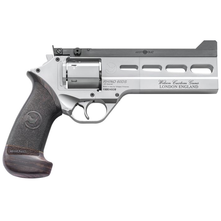 Chiappa Firearms 340302 Rhino Match Master 38 Special 6 Shot, 6" Gray PVD Steel Vent Rib Barrel & Cylinder, Gray PVD Aluminum Frame, Black Hogue Micarta Grip, Exposed Hammer