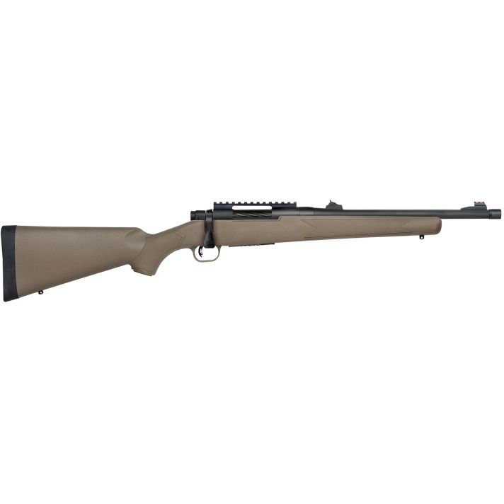 Mossberg 28051 Patriot450 Bushmaster Caliber with 3+1 Capacity, 16.25" Threaded/Fluted Barrel, Matte Blued Metal Finish & Flat Dark Earth Synthetic Stock Right Hand (Full Size)