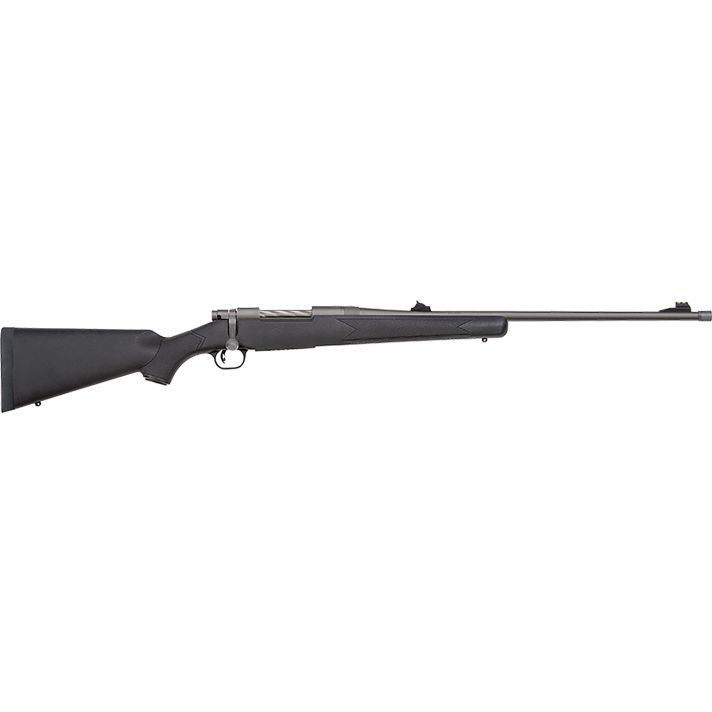 Mossberg 28136 PatriotFull Size 338 Win Mag 3+1 24" Stainless Cerakote Threaded Barrel, Drilled & Tapped Cerakote Stainless Steel Receiver, Black Fixed Synthetic Stock, Right Hand